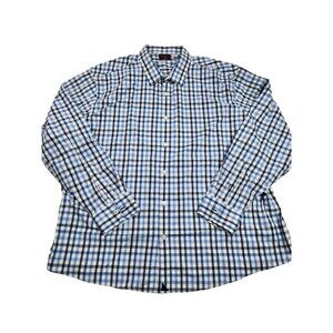 UNTUCKit Mens XXXLC‎ Plaid Shirt Blue Black